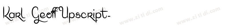 Karl Geoff Upscript字体转换